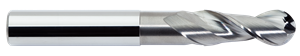 M.A. Ford TuffCut® AL 2 Flute Ball Nose End Mill, Necked Relieved